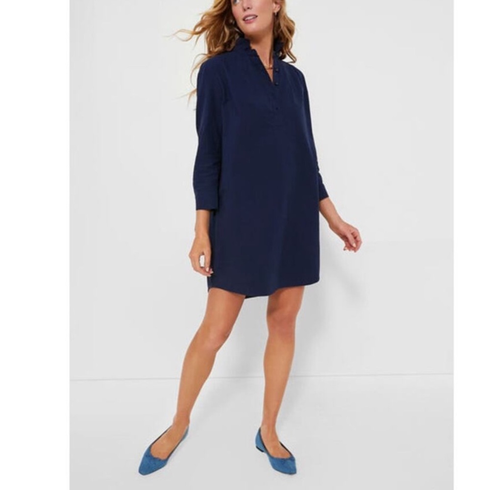 Pomander Place by Tuckernuck French Navy Blue Polly Dress sz L . New with tags.